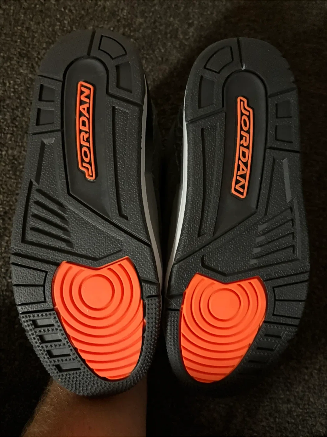 Jordan 3 Retro (PS) Night Stadium/Total Orange, Size 2 US image indicator(4)