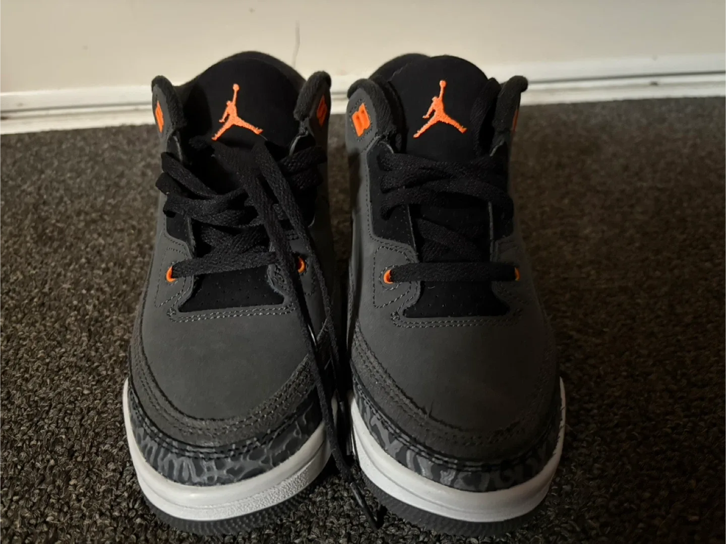 Jordan 3 Retro (PS) Night Stadium/Total Orange, Size 2 US image indicator(3)