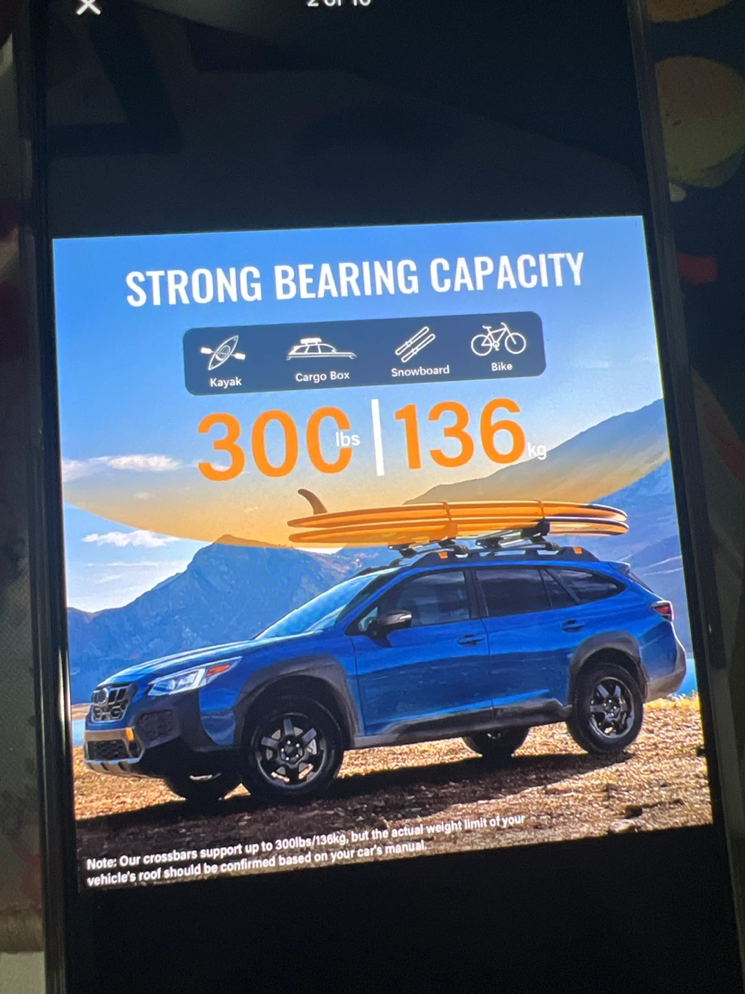 Subaru Outback Wilderness 2022-2025 Roof Rack - photo 2
