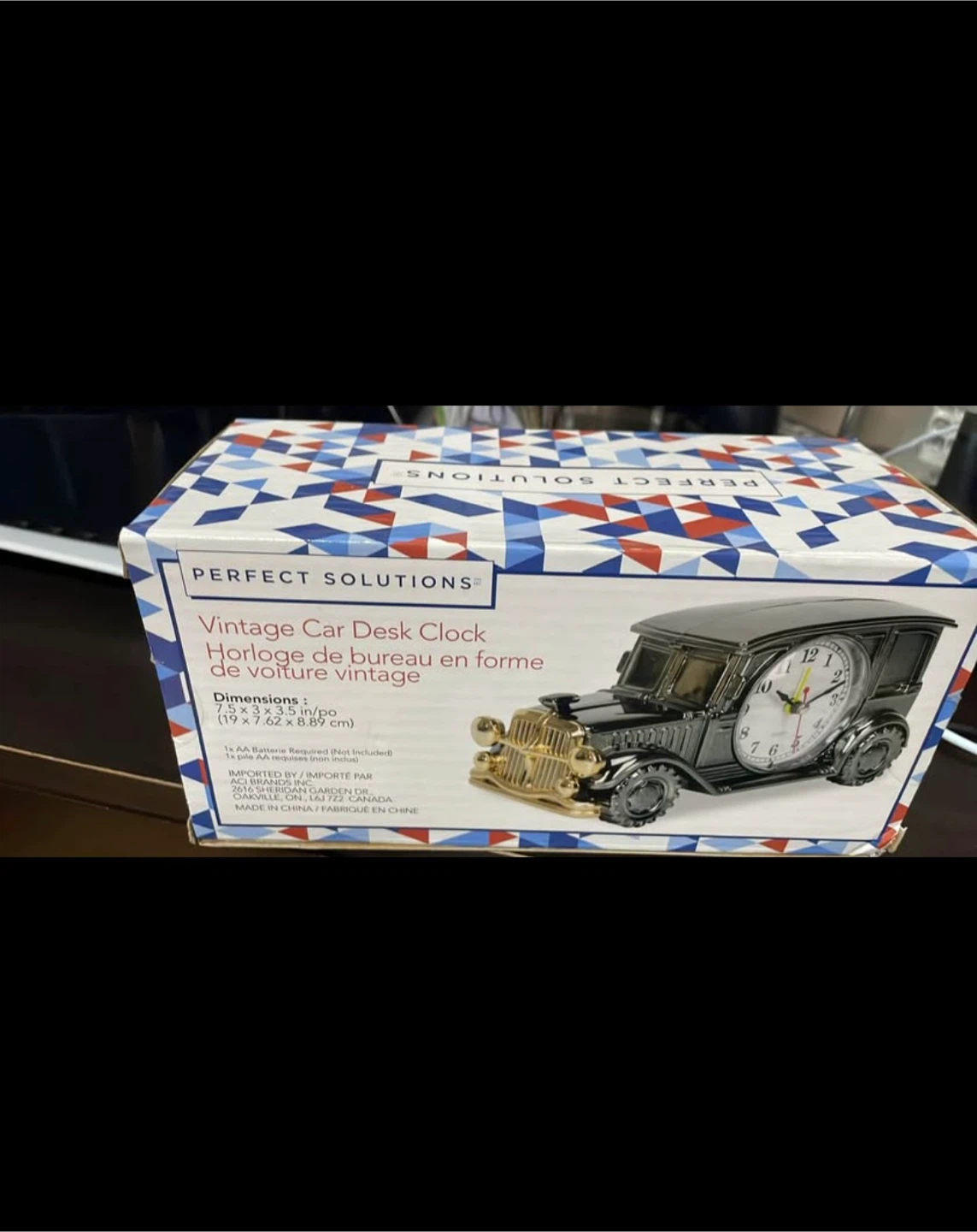 Perfect Solutions Vintage Car Desk Clock