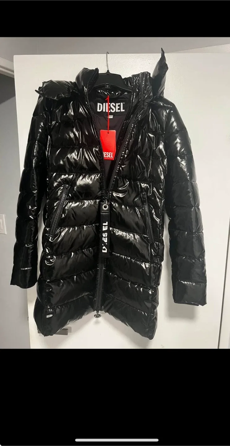 🌺Diesel Black Puffer Coat thumbnail