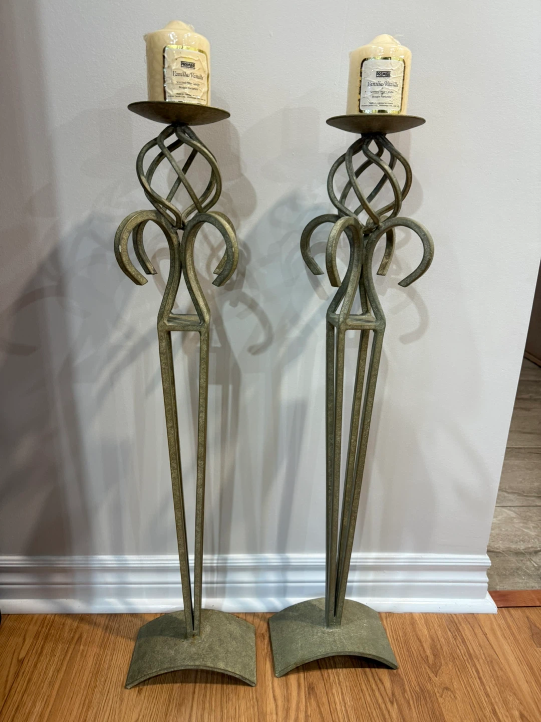 Pair of Premier Metal Candle Holders