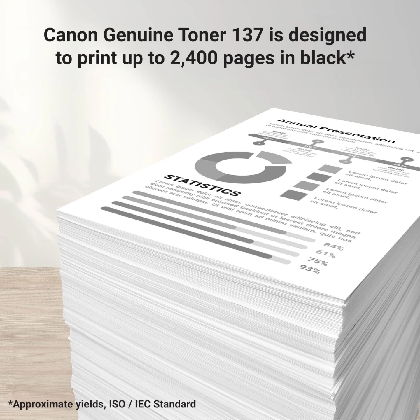 GENUINE Canon Cartridge 137 Black Toner, CRG137, New, Sealed. - photo 3