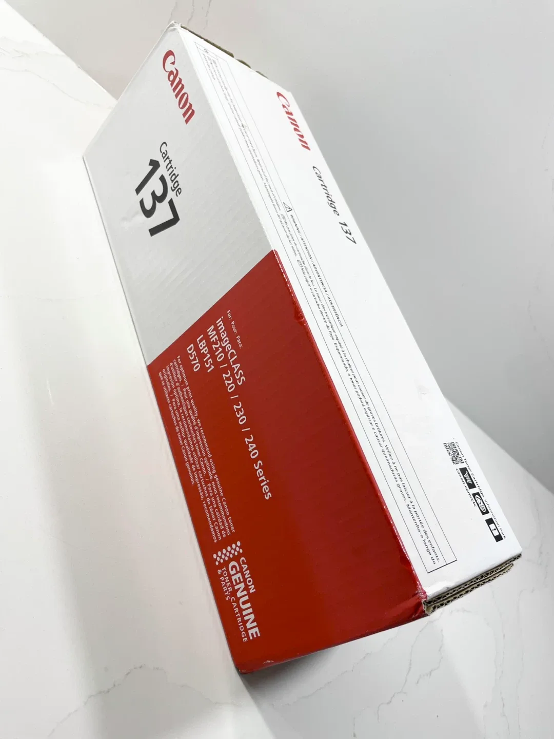 GENUINE Canon Cartridge 137 Black Toner, CRG137, New, Sealed. image indicator(8)