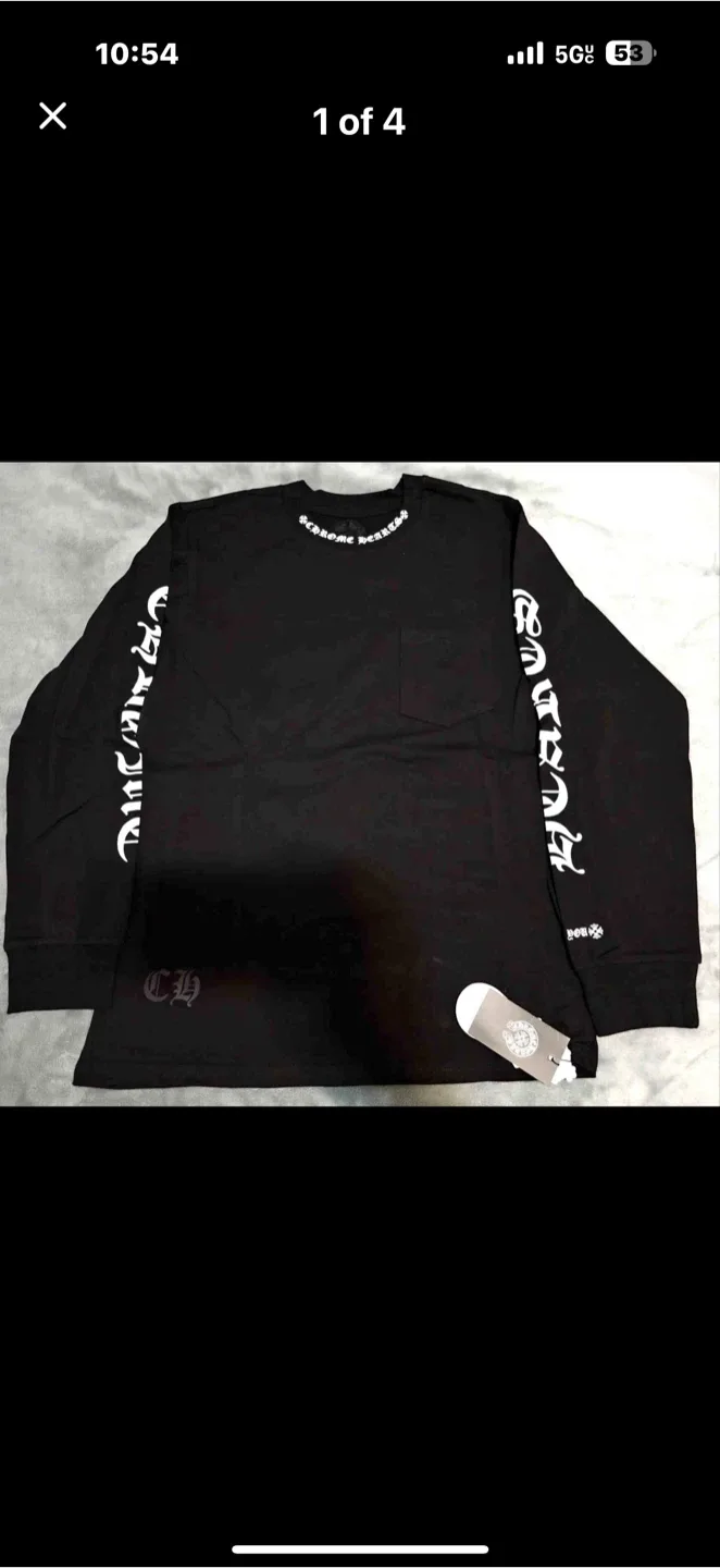 Chrome Hearts Black Long Sleeve Shirt thumbnail