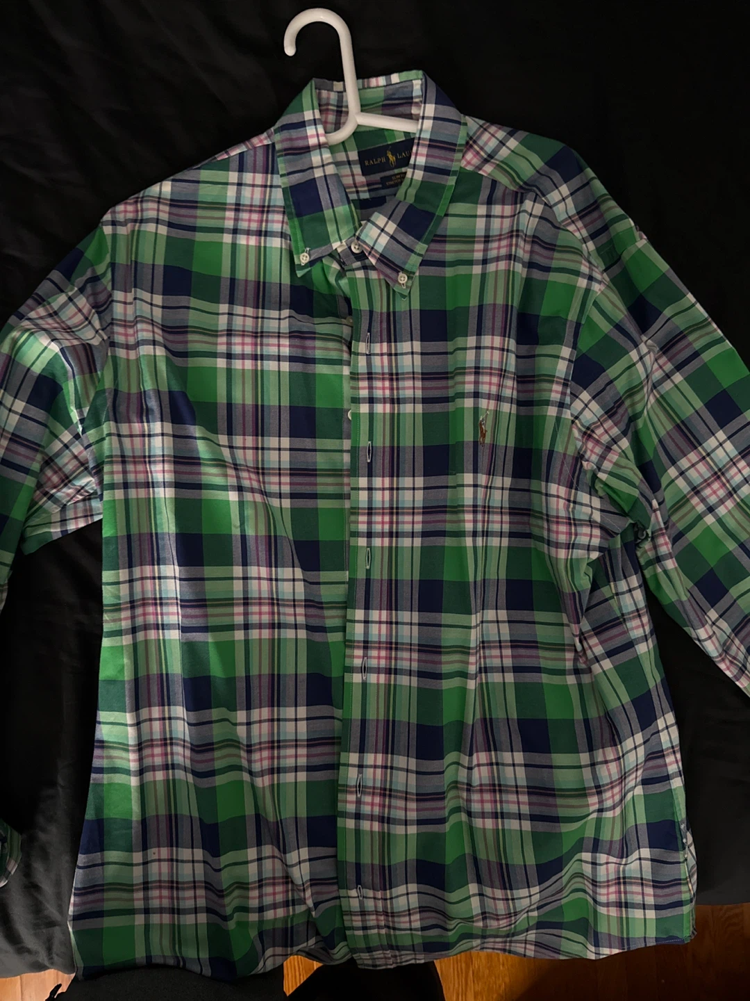 Ralph Lauren Green Plaid Button-Down Shirt
