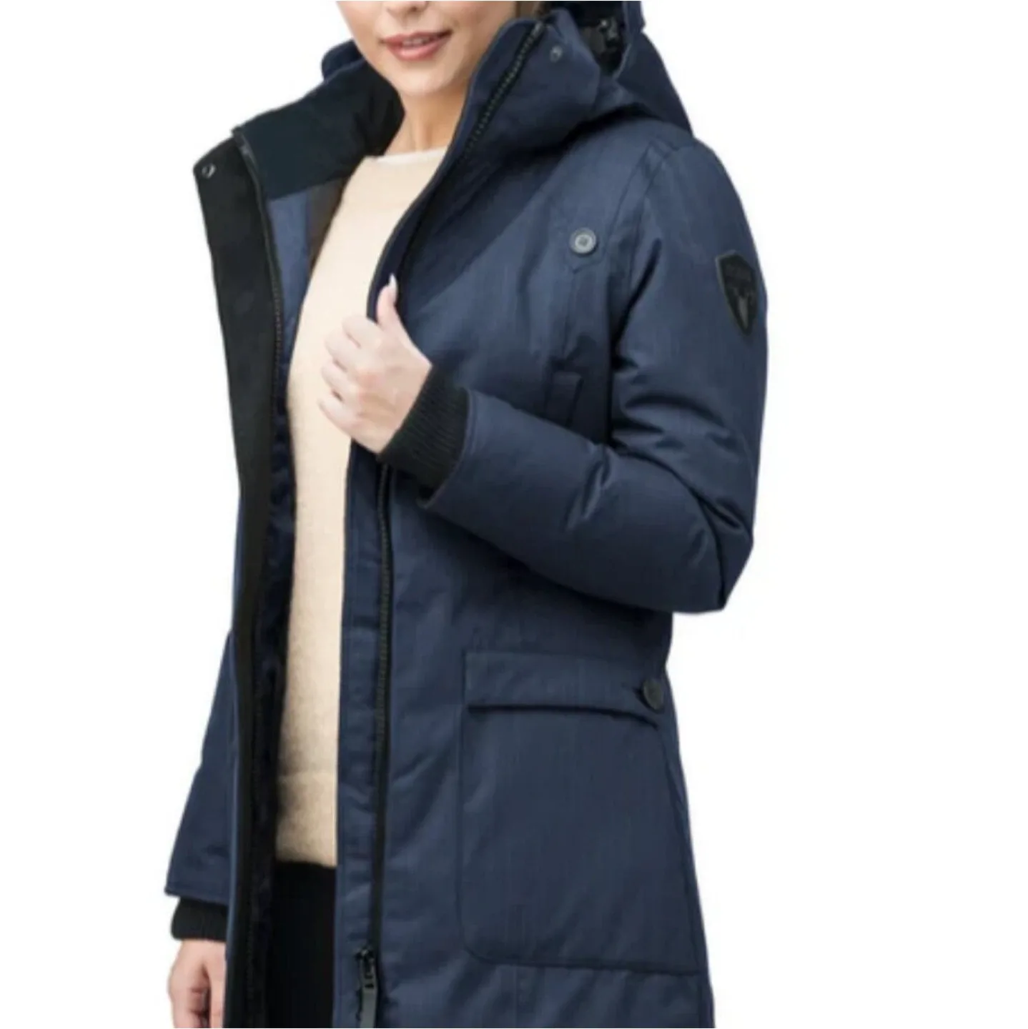 Nobis Meredith women's parka navy L image indicator(3)