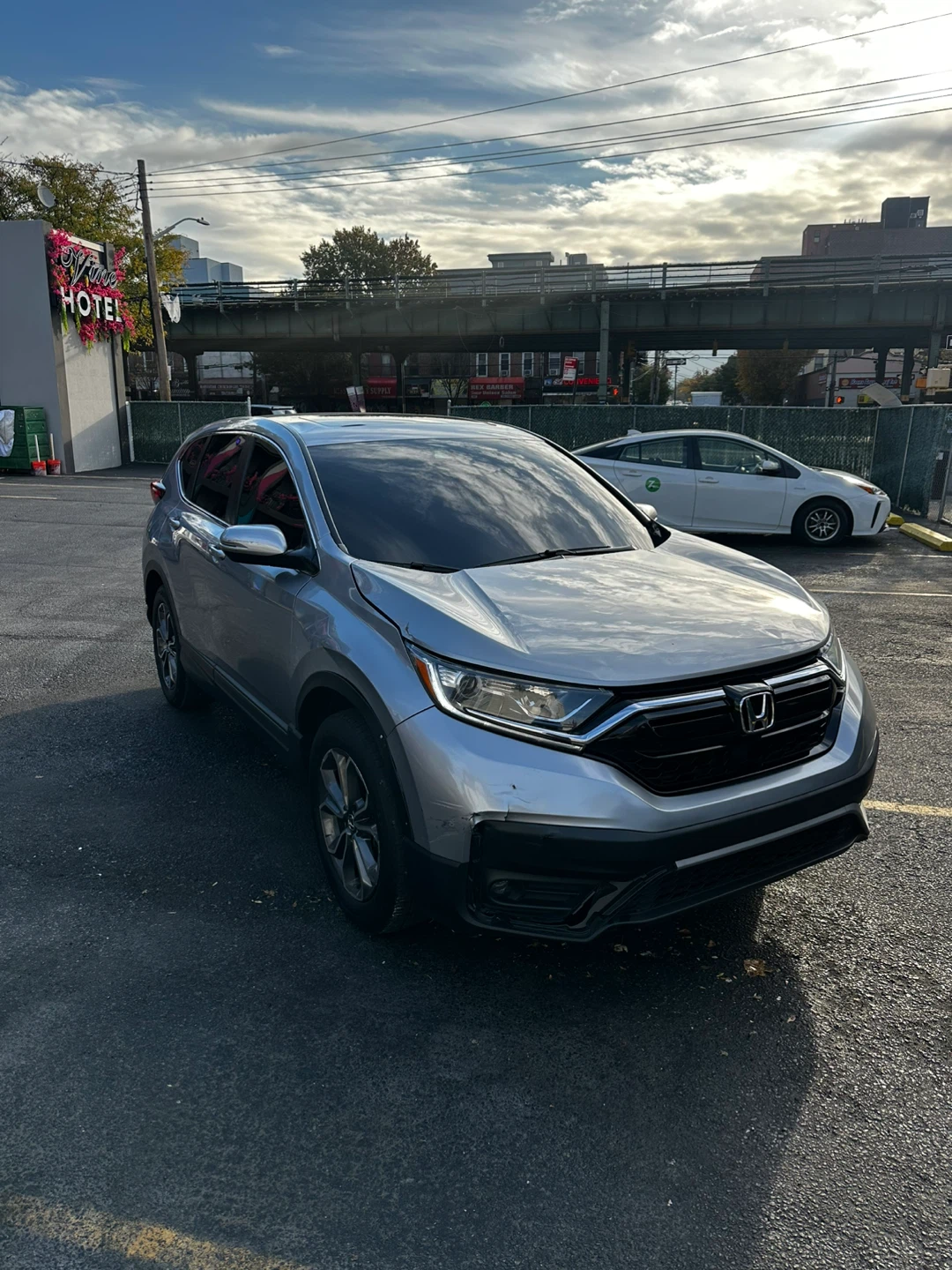 Honda CR-V Silver SUV 2021 EX - photo 3