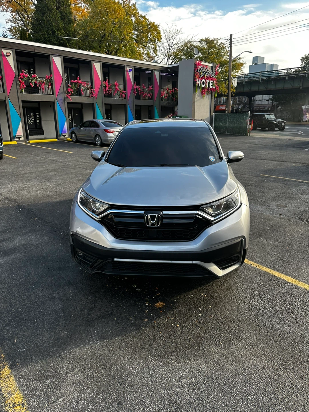 Honda CR-V Silver SUV 2021 EX - photo 2