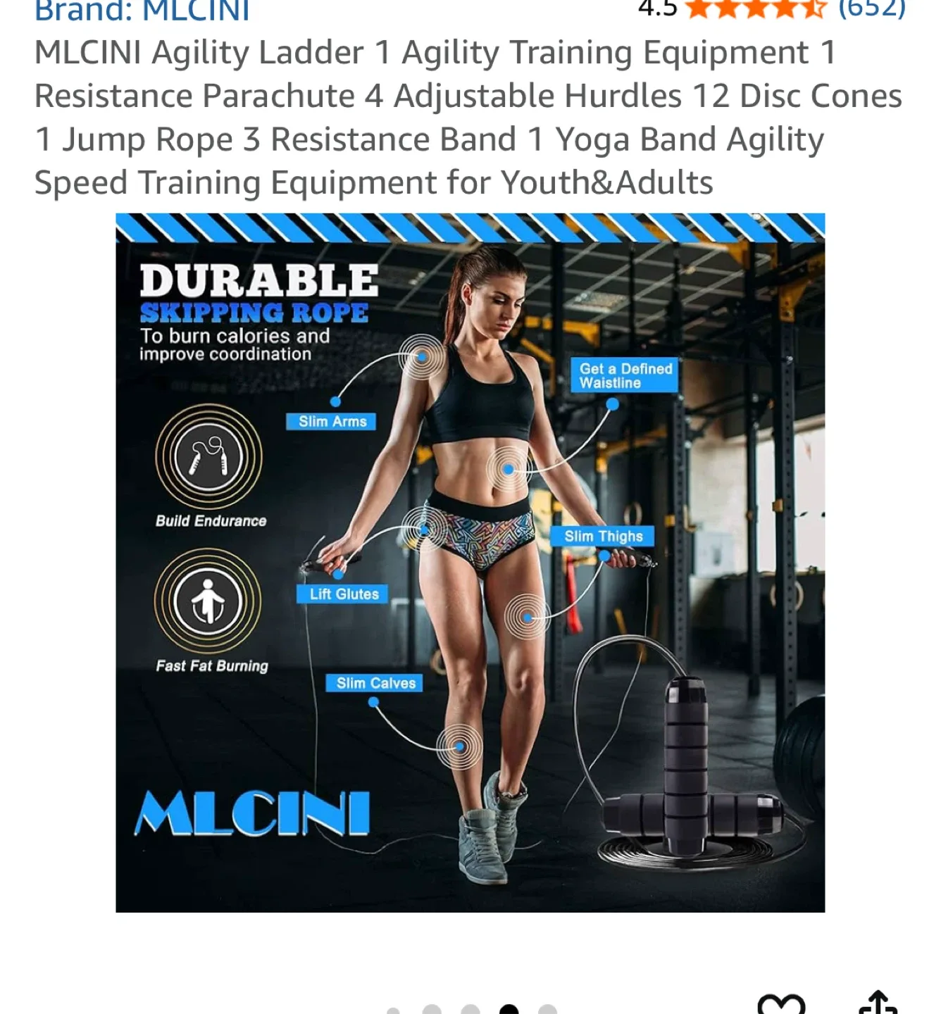 MLCINI Agility Ladder Training Set image indicator(6)