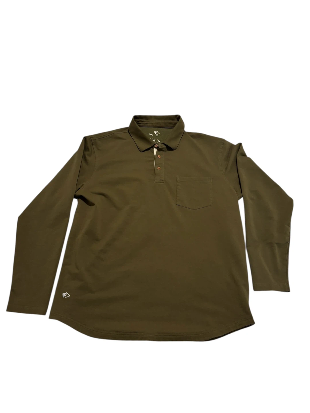 VT Olive Green Long Sleeve Polo - Size L - photo 2