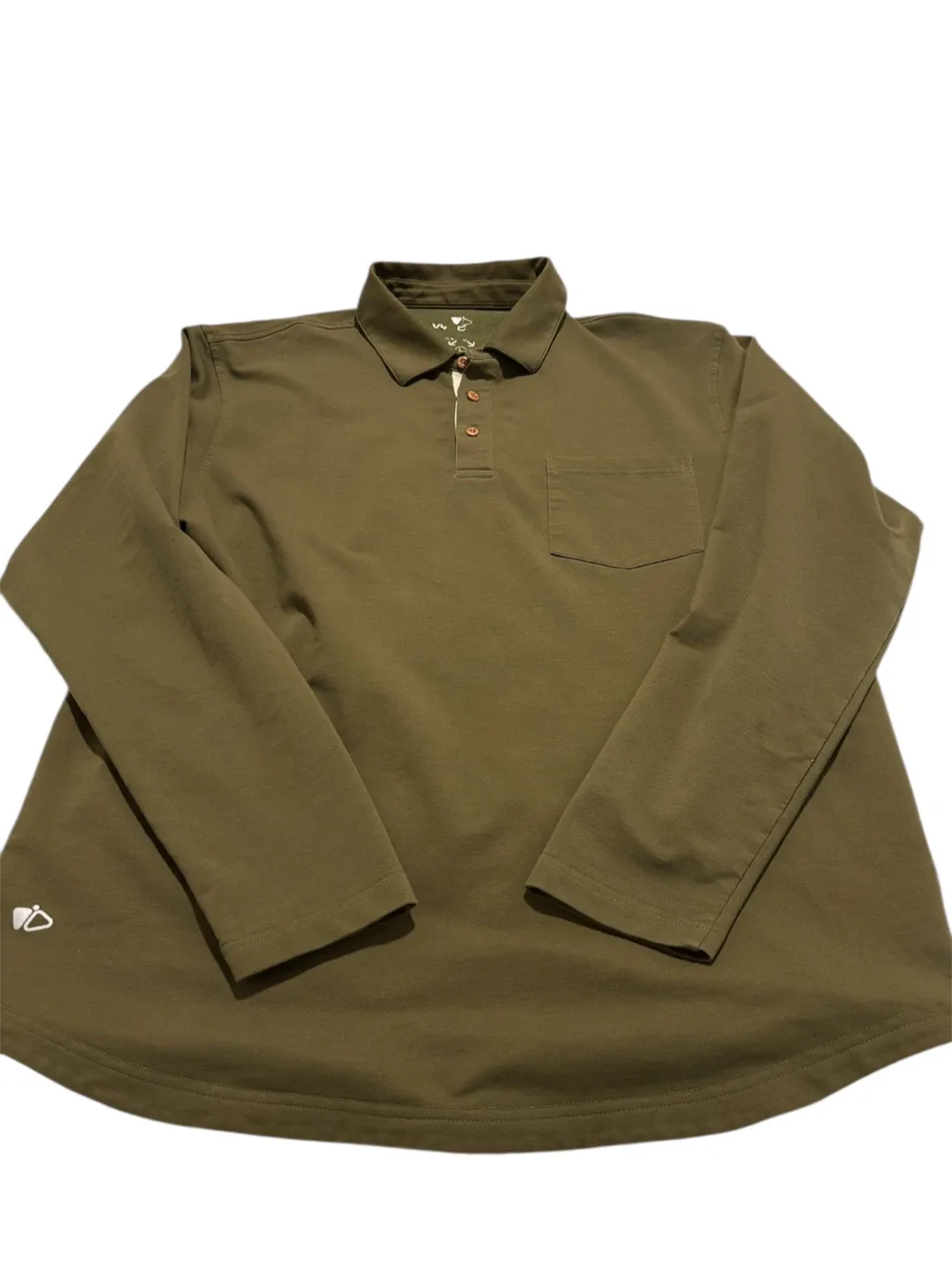 VT Olive Green Long Sleeve Polo - Size L