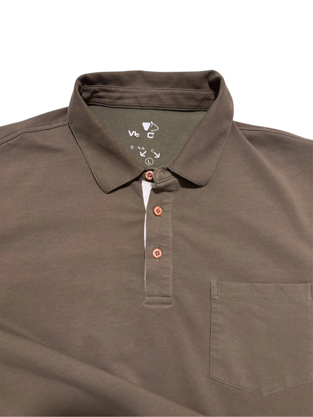 VT Olive Green Long Sleeve Polo - Size L - photo 3
