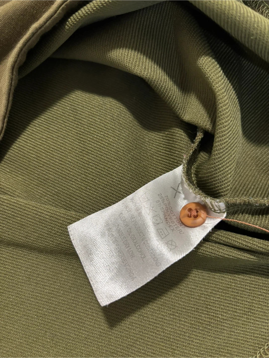 VT Olive Green Long Sleeve Polo - Size L - photo 4