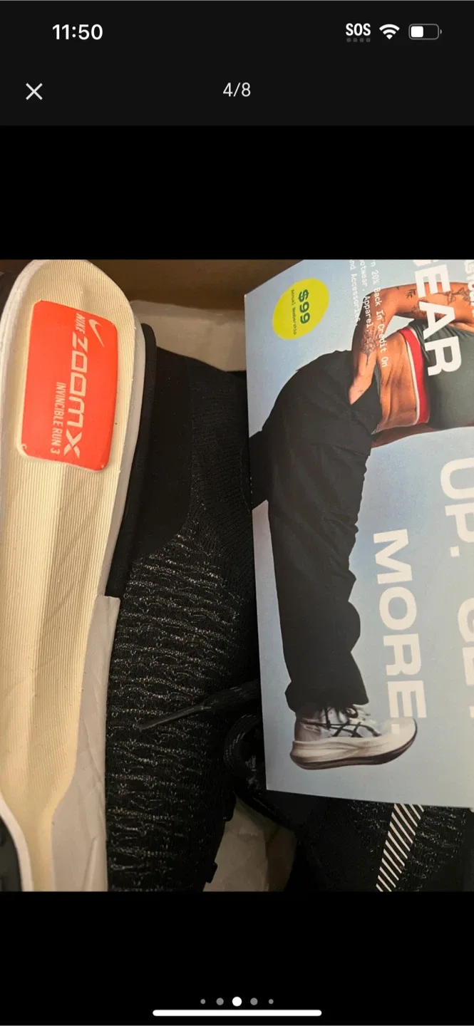 Nike ZoomX Invincible Run Fk 3, Women’s size 10Black image indicator(4)