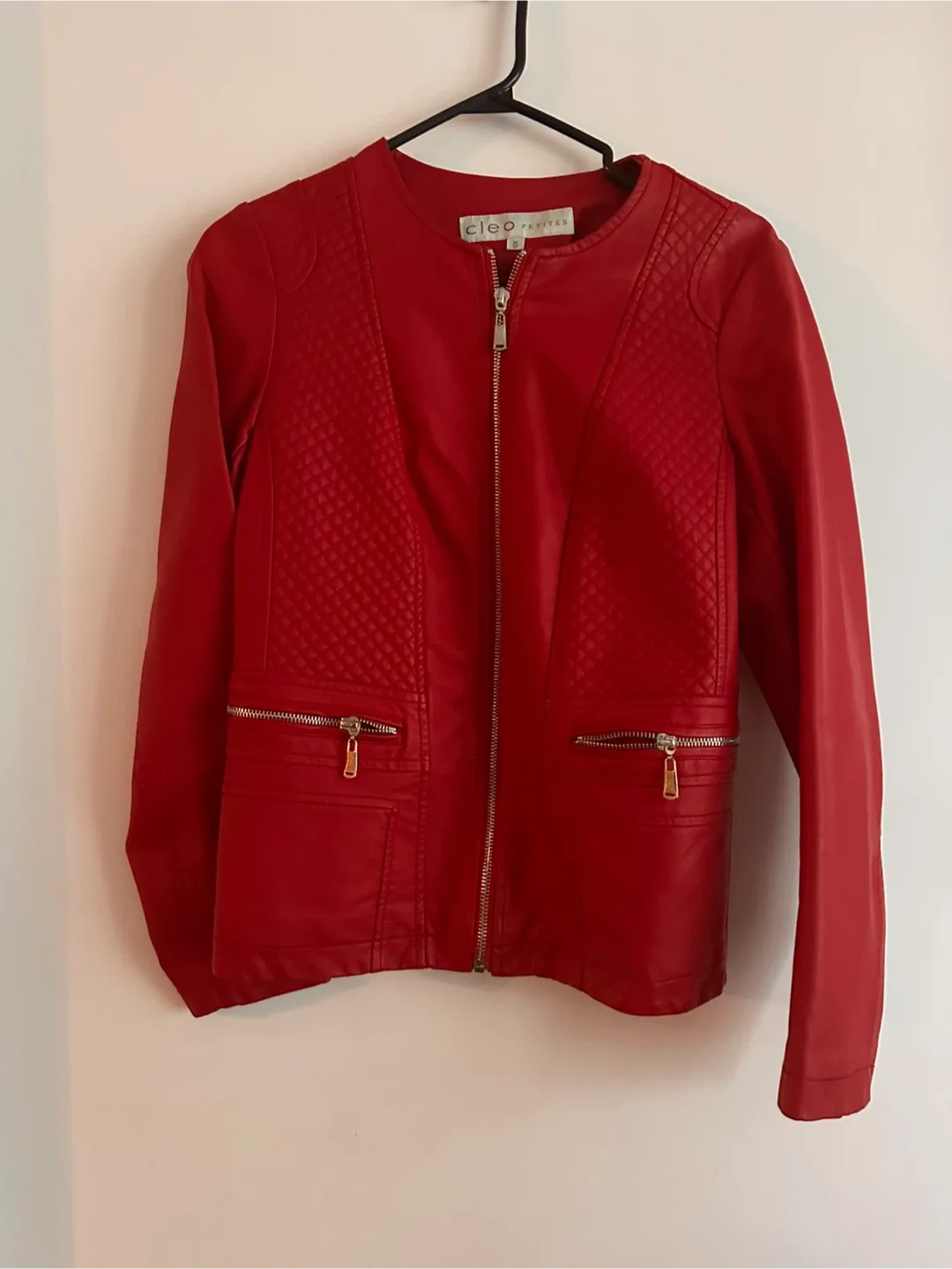 Brand new Red Faux Leather Jacket image indicator(2)