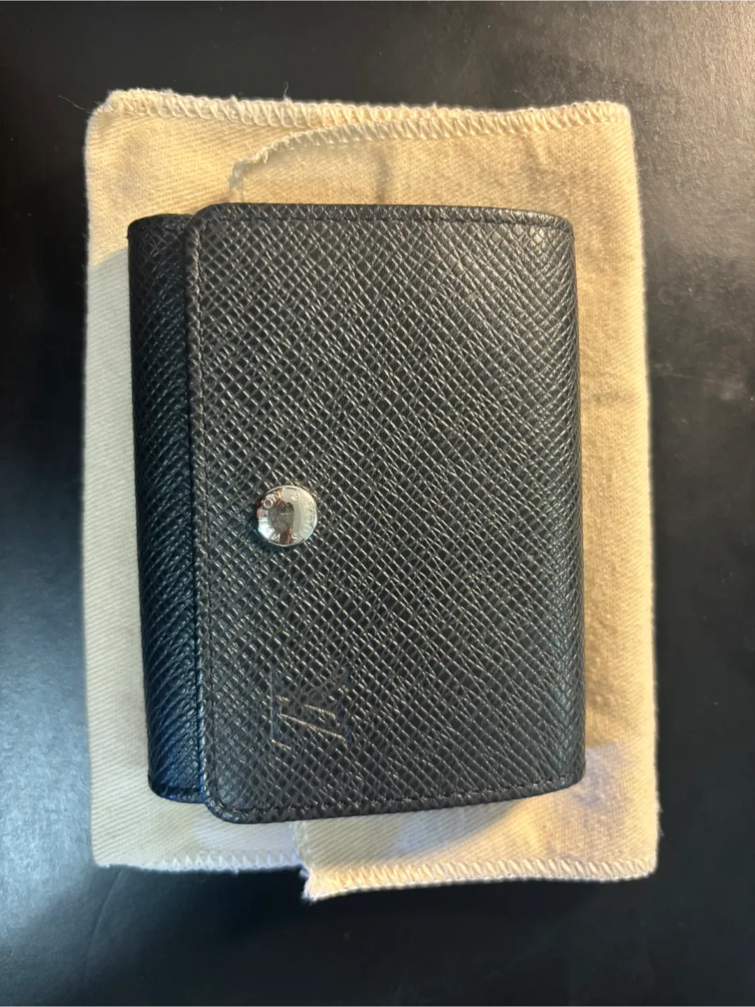 Louis Vuitton Black Leather Wallet