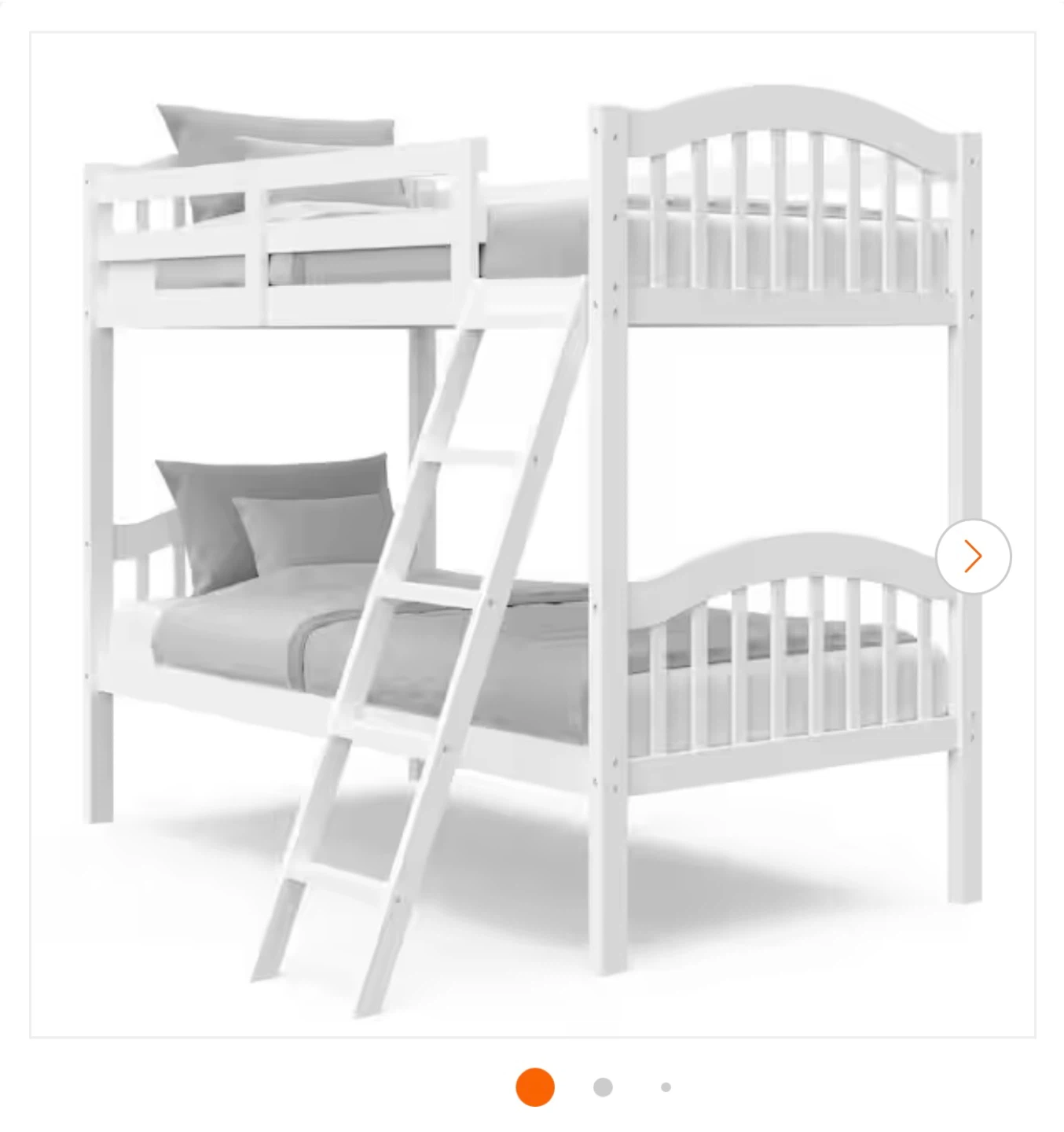 Storkcraft Long Horn White Twin Bunk Bed - photo 5