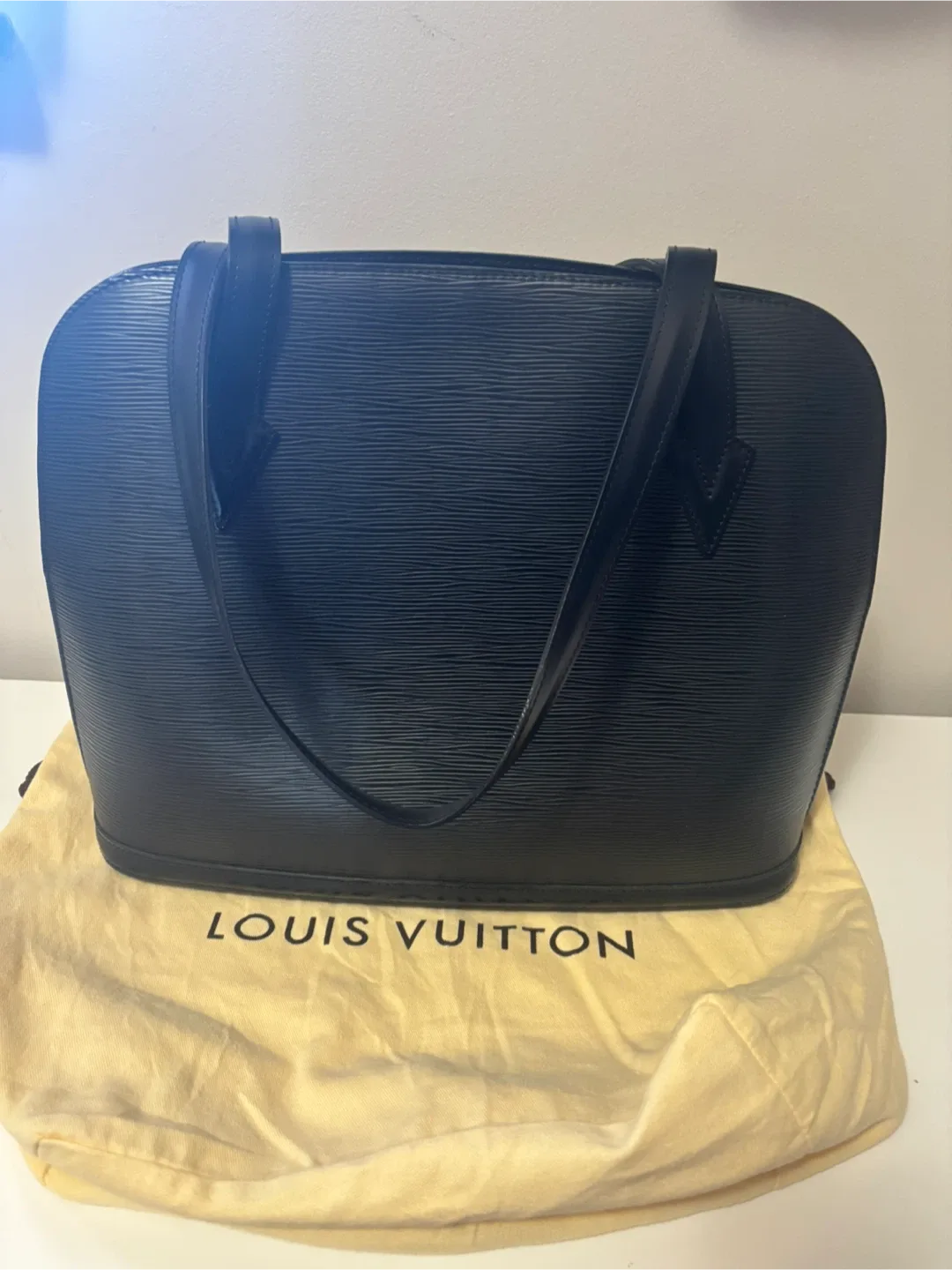 Louis Vuitton Epi Leather Black Tote Bag