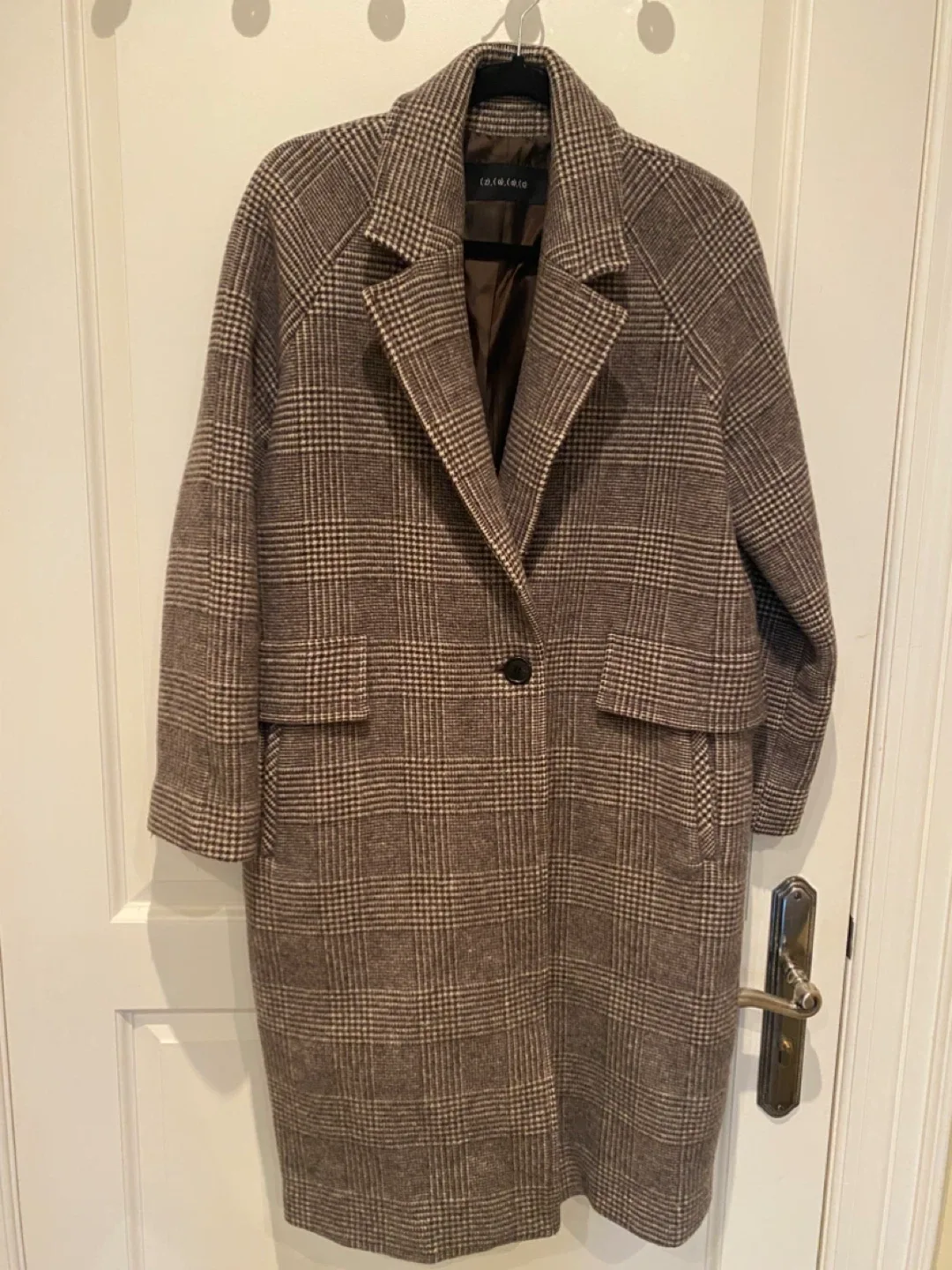 Brown Plaid Coat thumbnail