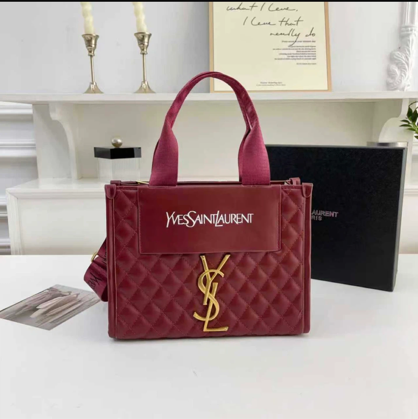 Yves Saint Laurent Quilted Tote Bag - photo 4
