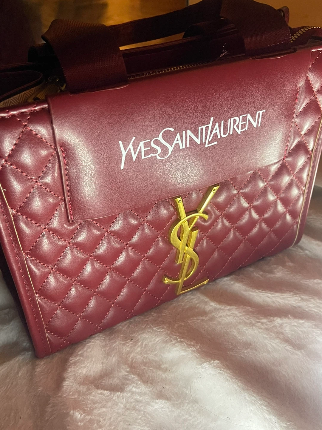 Yves Saint Laurent Quilted Tote Bag