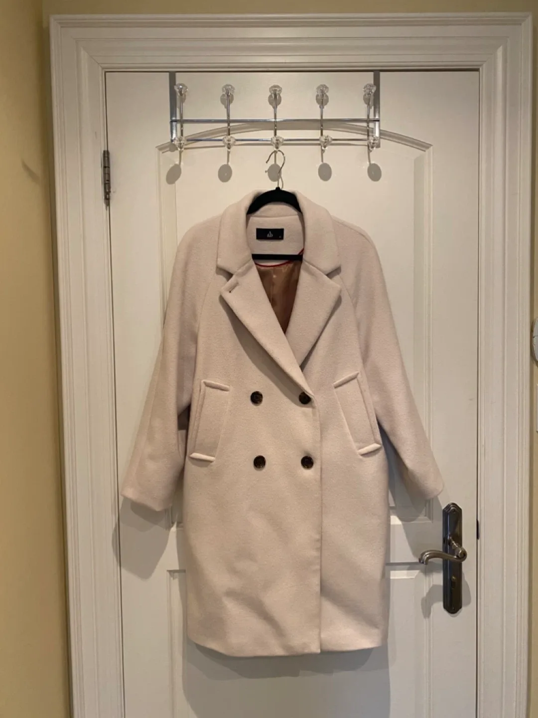 A&D  Cream Wool Coat thumbnail
