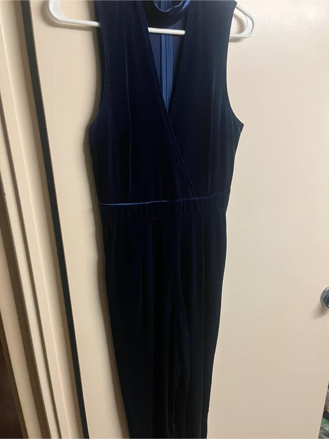 Navy Velvet Jumpsuit image indicator(3)