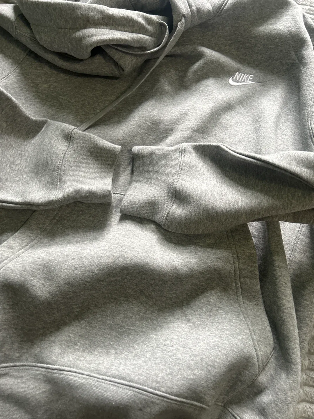 Nike Gray Hoodie - Size M image indicator(2)
