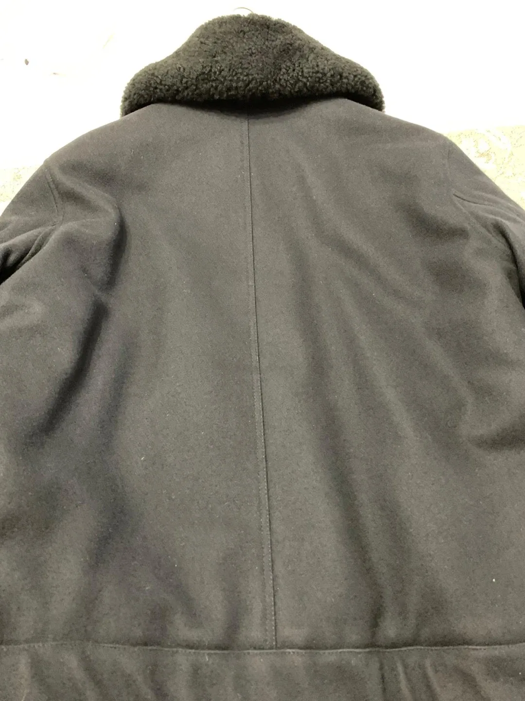 Sandro Paris Black Wool Blend Bomber Jacket image indicator(8)