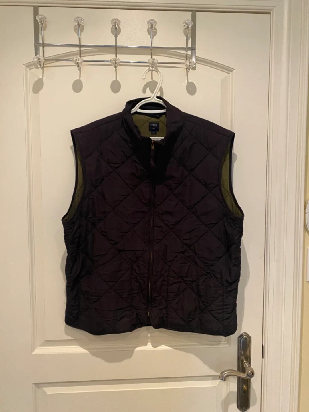J.Crew Quilted Vest - Navy thumbnail