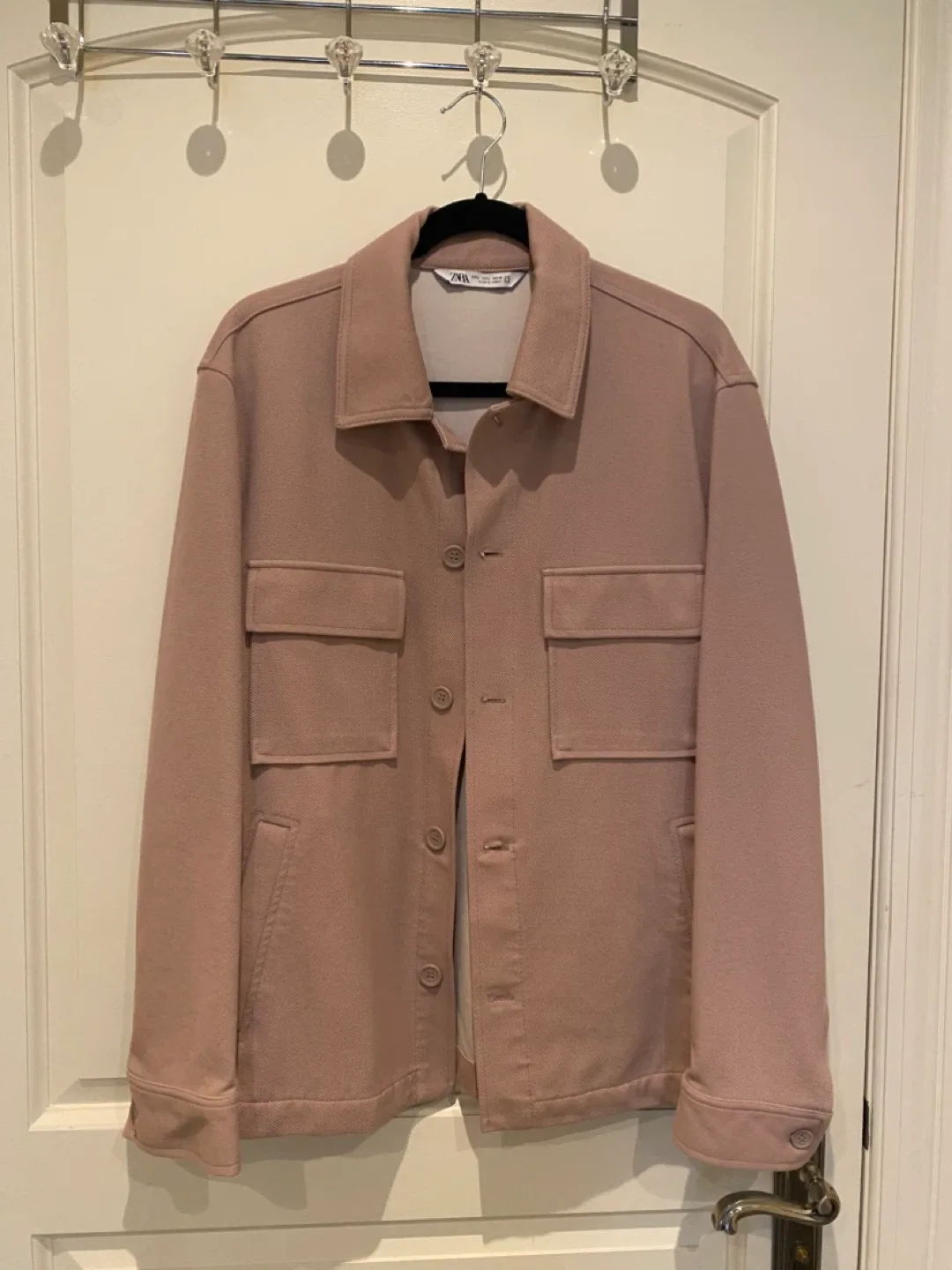 Zara men Pink Overshirt Jacket thumbnail