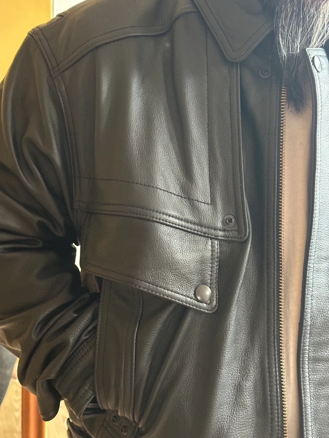 Brand New Genuine Leather Jacket – Size XL image indicator(10)