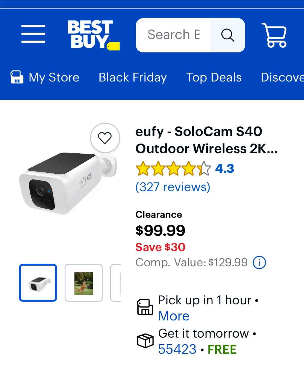eufy SoloCam S40 Outdoor Wireless 2K Security Camera - photo 2