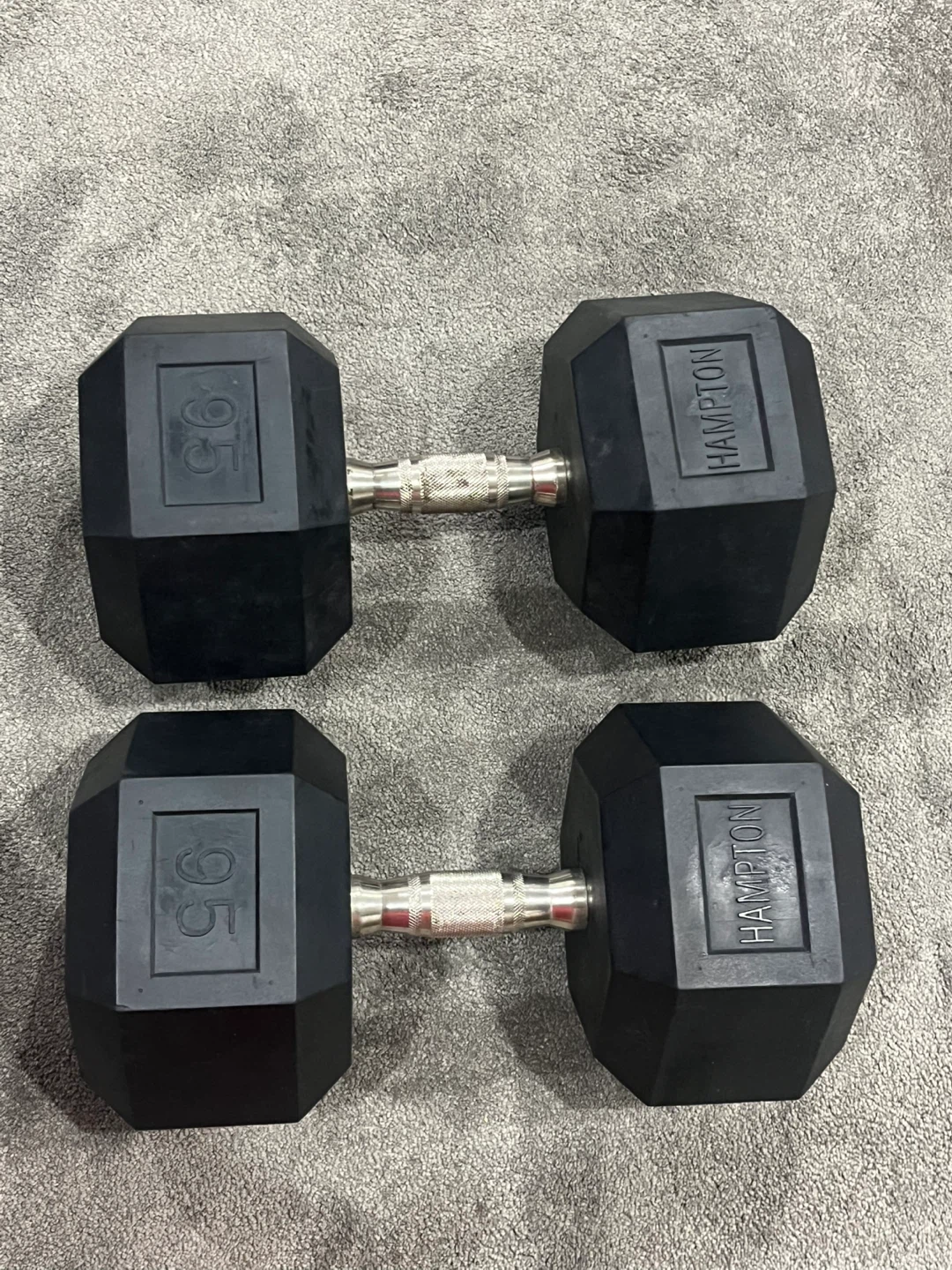 Hampton 95lb Dumbbells (Pair) - photo 2
