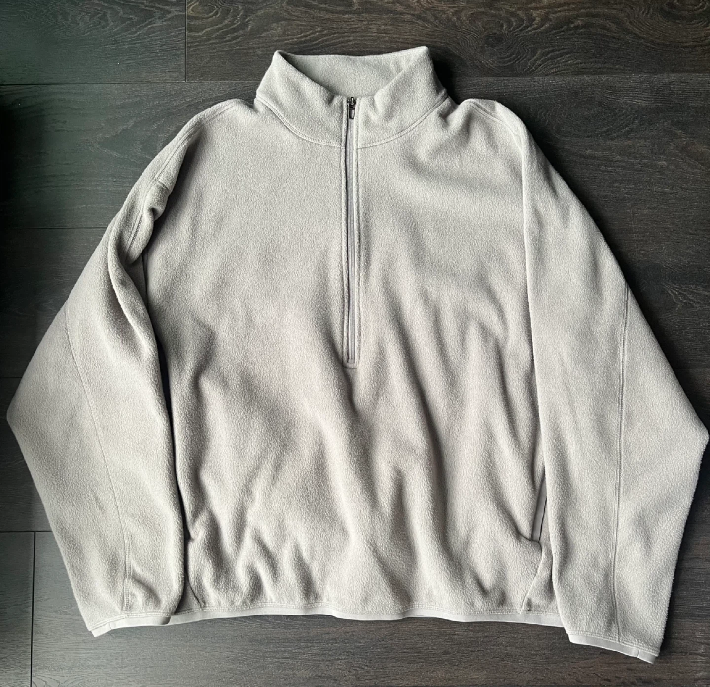 Lululemon Grey Fleece Half-Zip Sweater Men’s Size Large