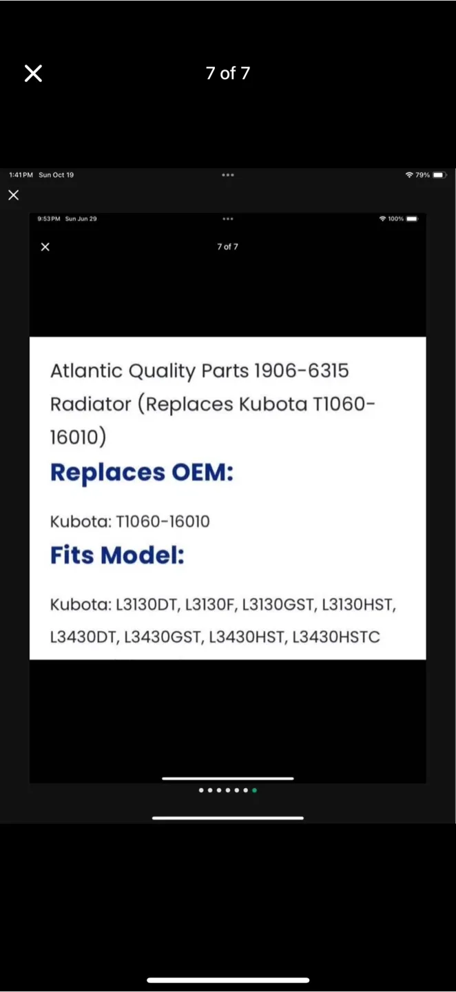 Kubota tractor radiator image indicator(7)
