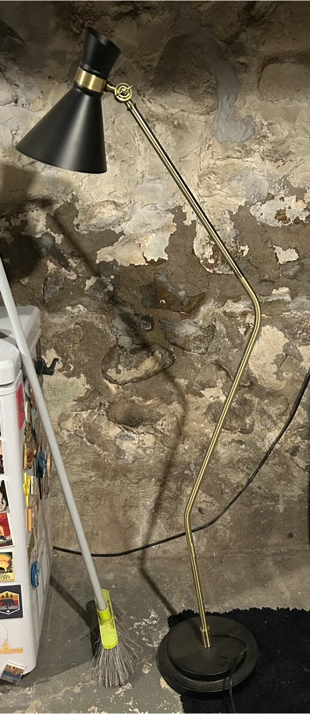 Black & Brass Floor Lamp thumbnail