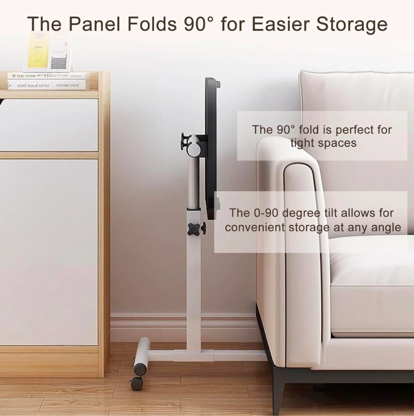 Adjustable Wheeled Overbed Laptop Table - photo 4