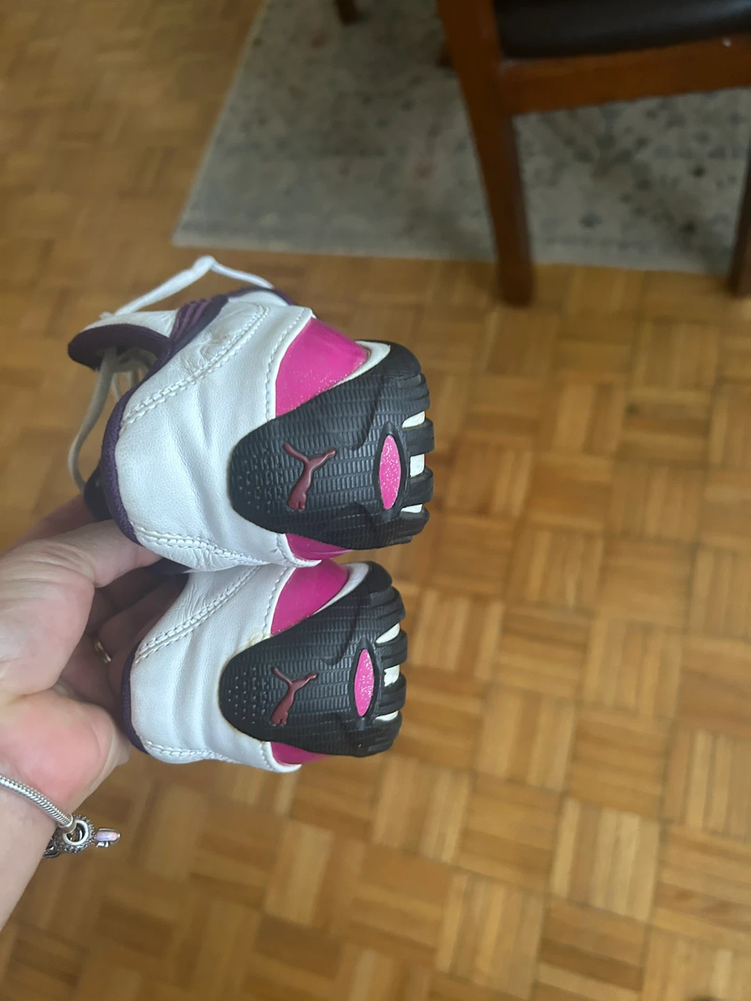 Puma White & Purple Women's Shoes - Size 8.5 - photo 3