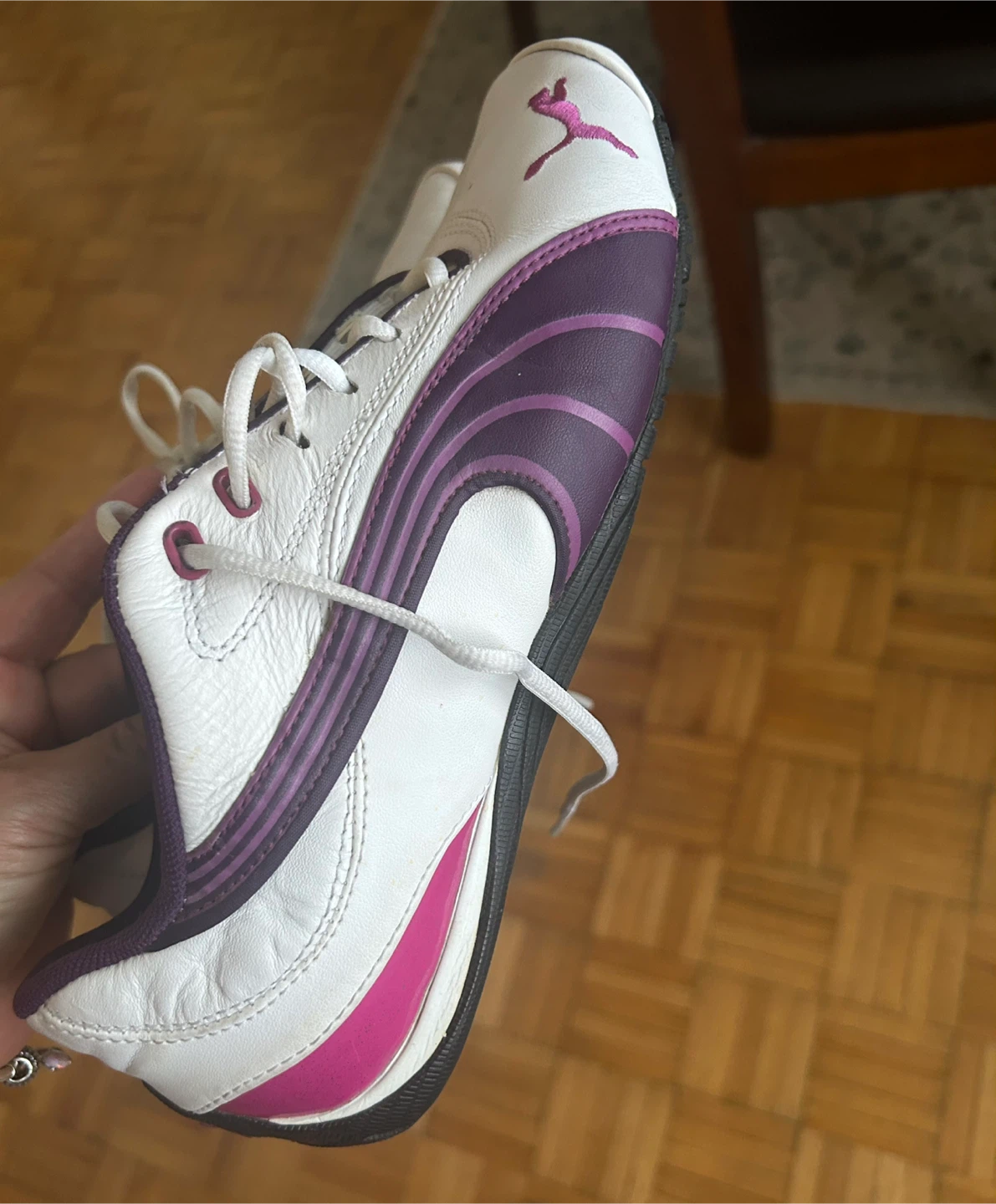 Puma White & Purple Women's Shoes - Size 8.5 - photo 2