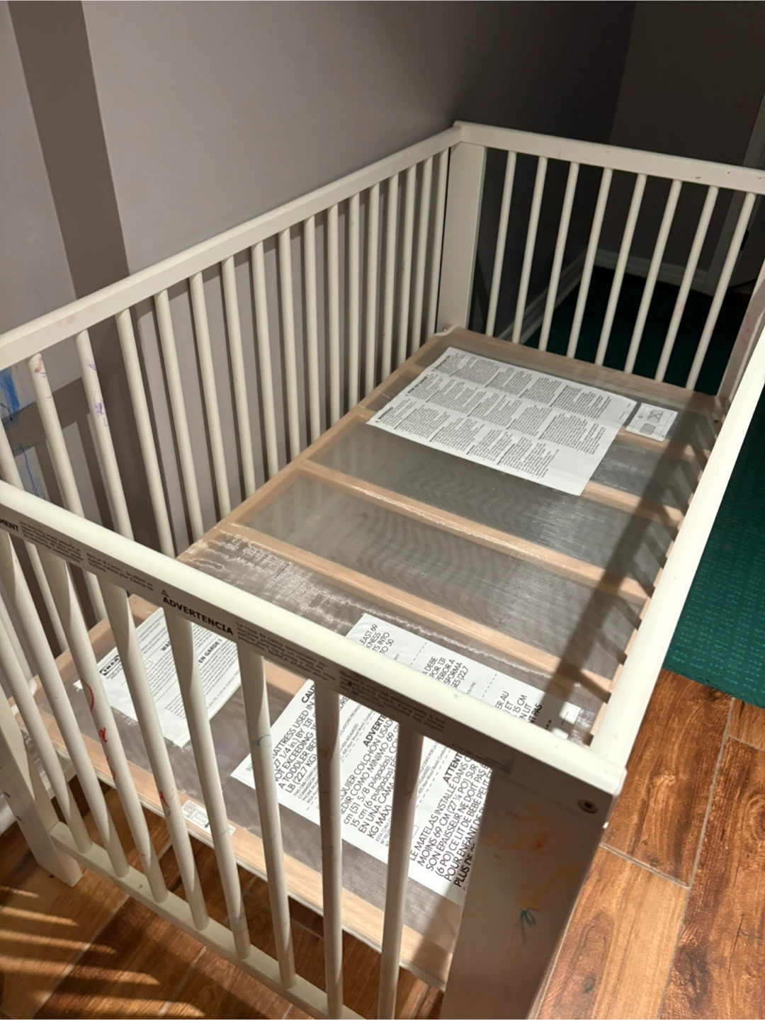 Ikea Crib with Mattress - photo 3