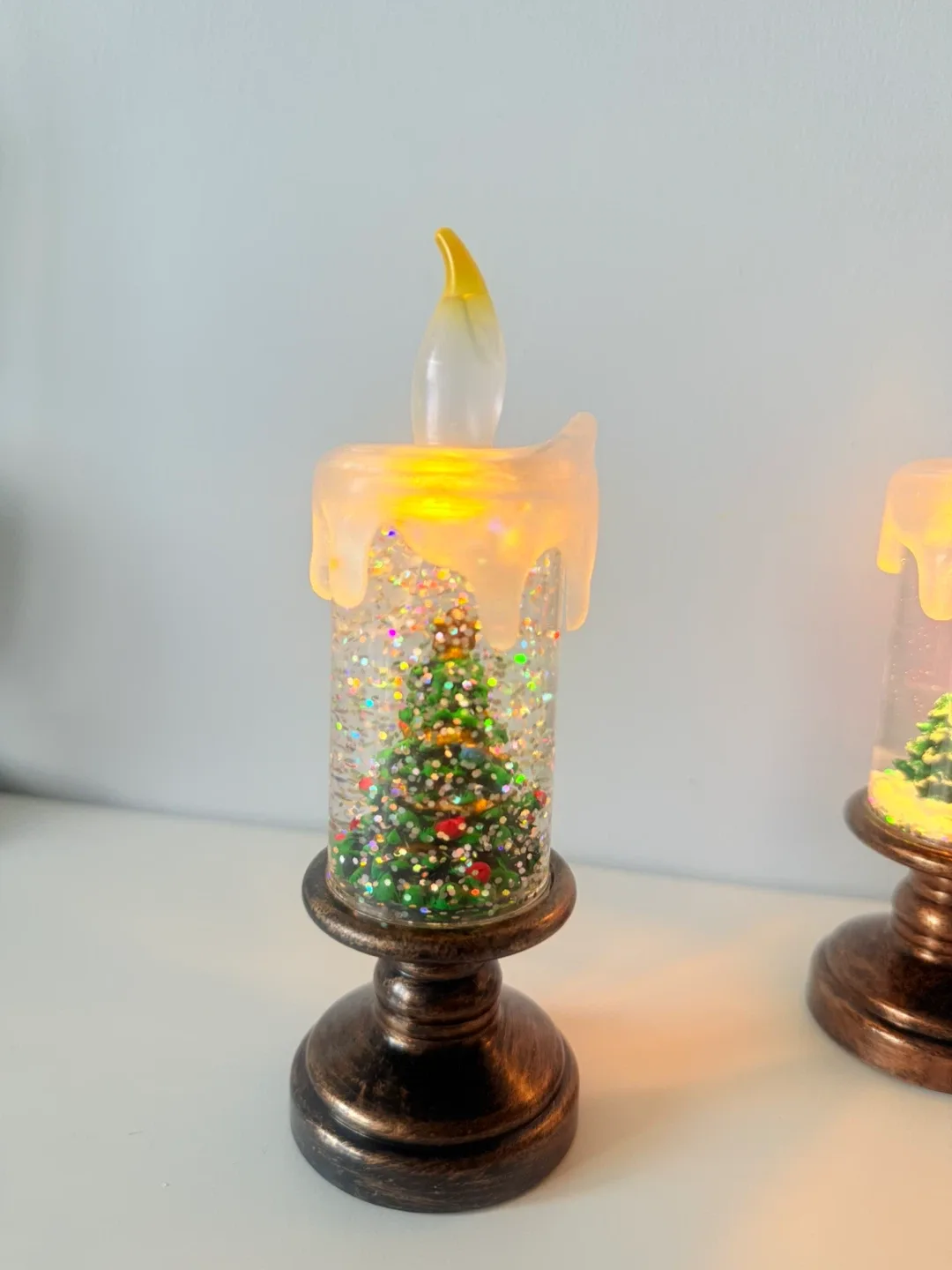 Christmas Snow Globe Candle - Set of 3 image indicator(4)