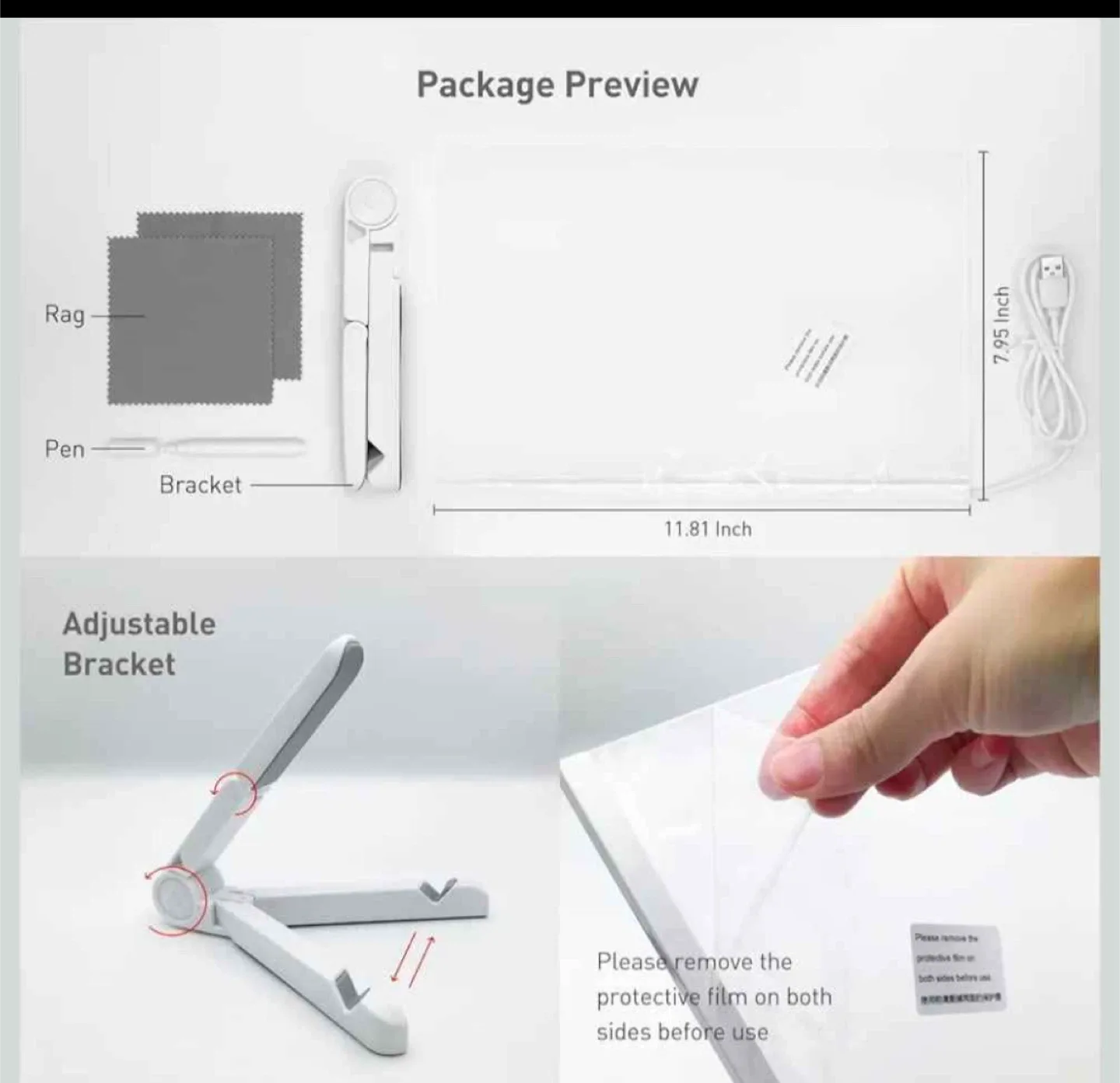 LED Message Writing Board with Stand & Pens image indicator(3)
