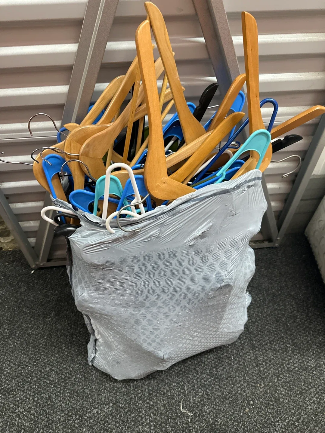 Assorted Clothes Hangers - Wood & Plastic