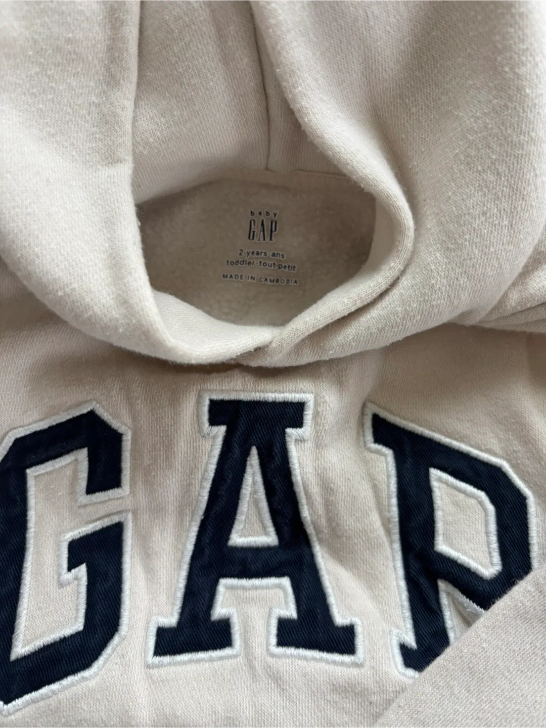 GAP Toddler Outfit Set 2Y– Hoodie, Sweatpants & Varsity Jacket image indicator(3)