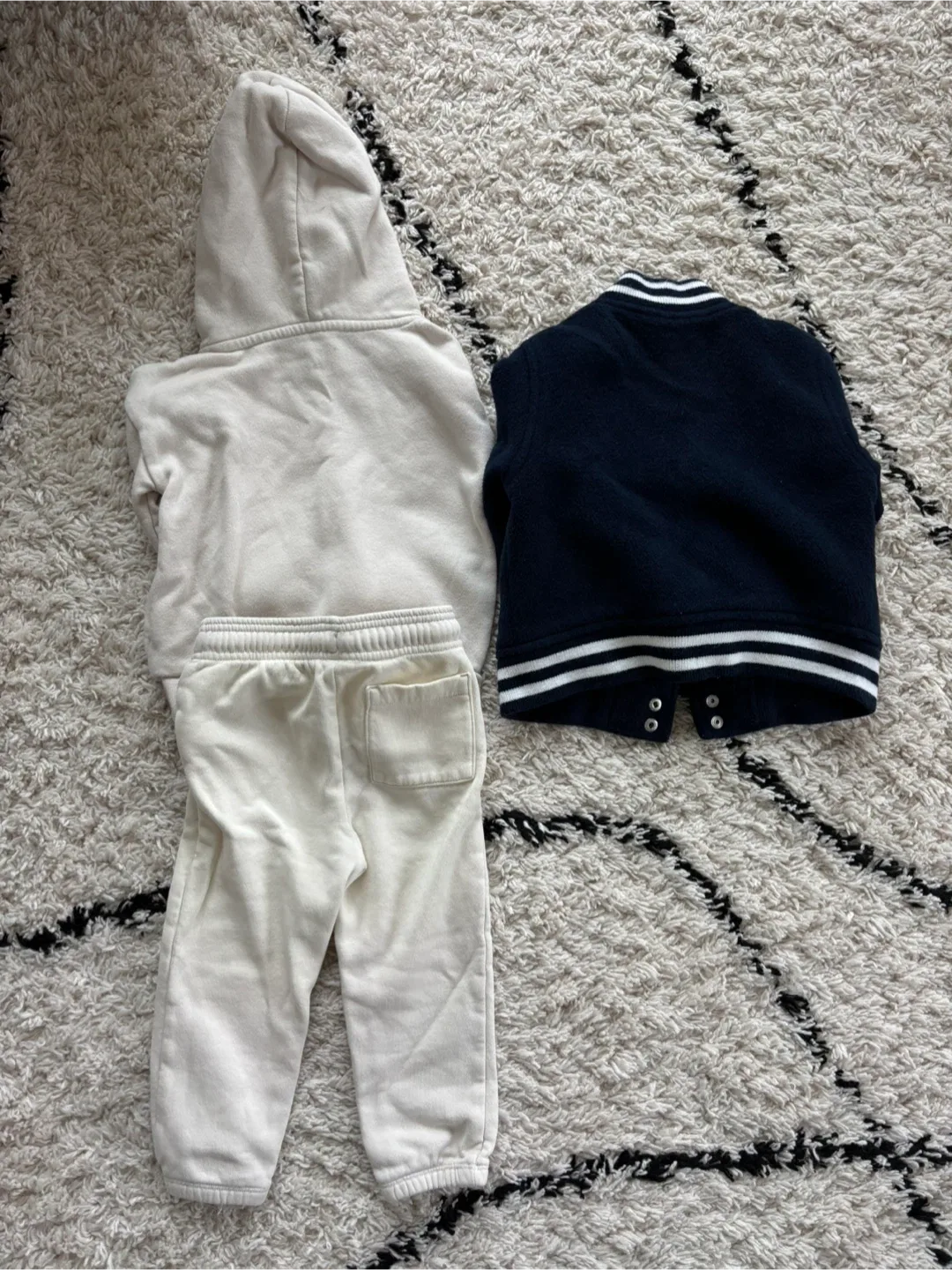 GAP Toddler Outfit Set 2Y– Hoodie, Sweatpants & Varsity Jacket image indicator(2)