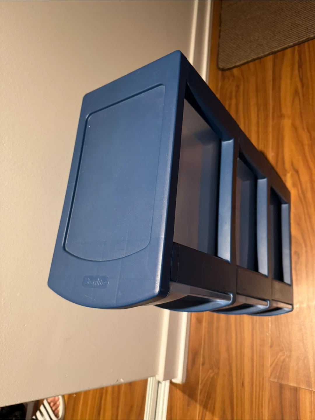 Sterilite Narrow 3-Drawer Unit - Blue - photo 2