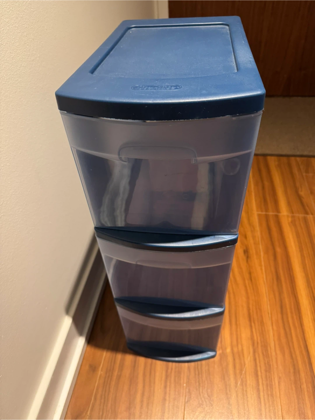 Sterilite Narrow 3-Drawer Unit - Blue