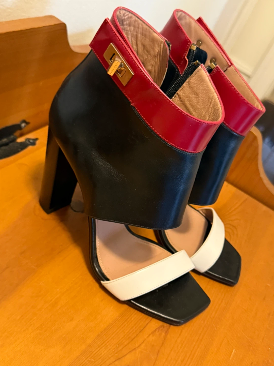 BOSS Black & Red Heels - Size 38